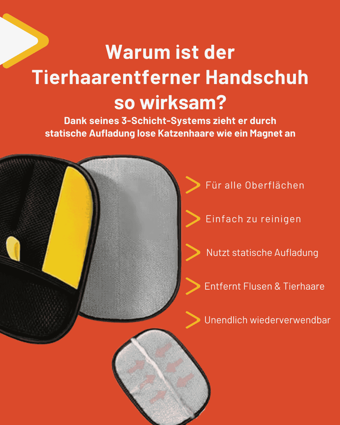 Tierhaarentferner Handschuh - Der Bestseller - Petify
