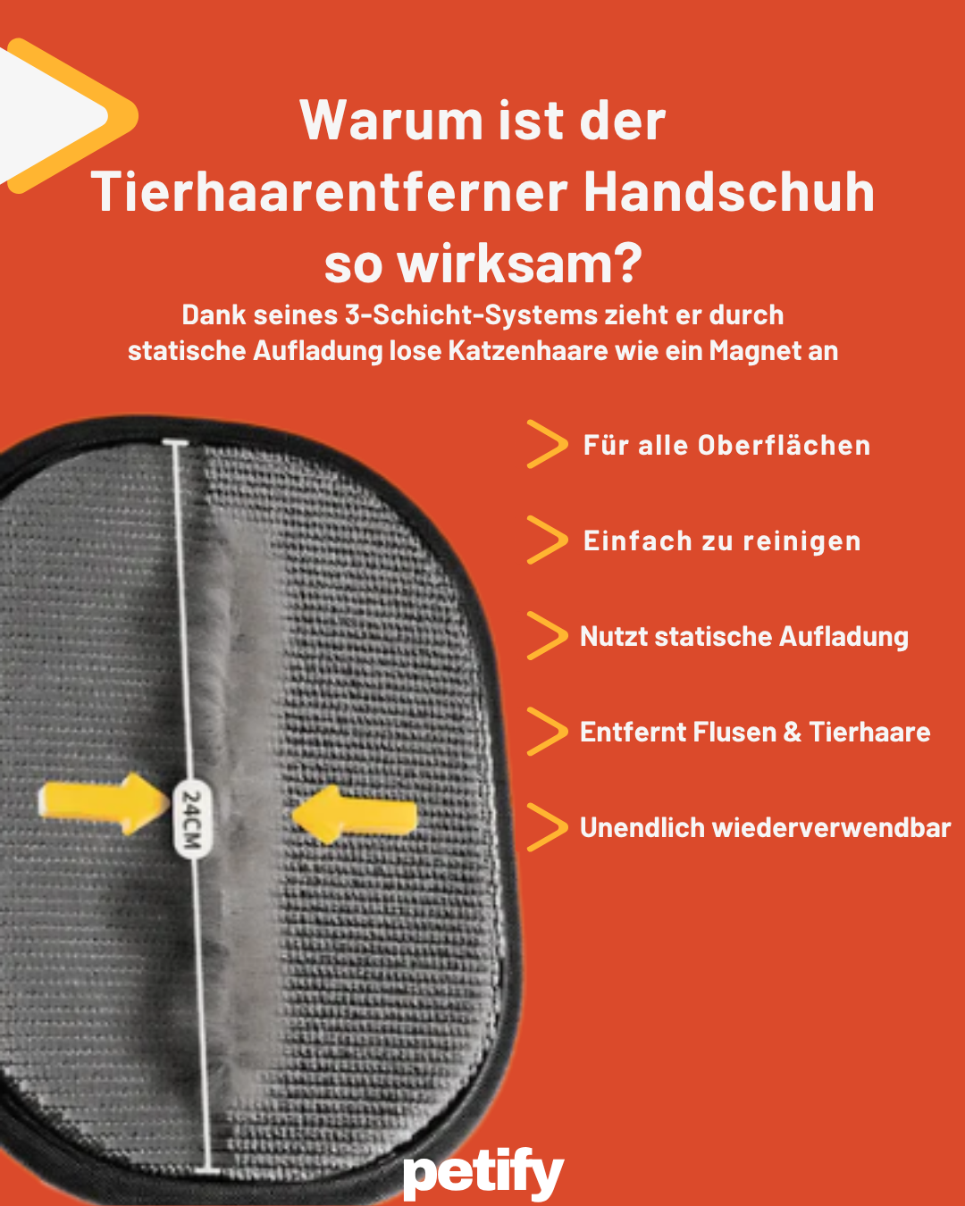 Tierhaarentferner Handschuh - Der Bestseller